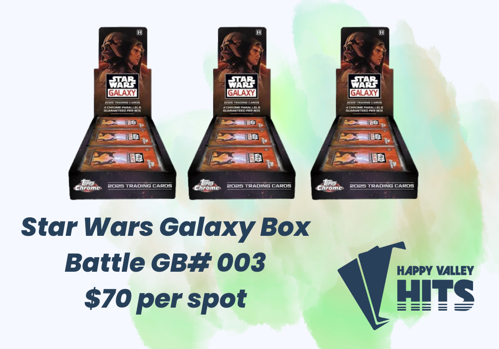 2025 Topps Chrome Star Wars Galaxy β 3 Box Random Letter Break!