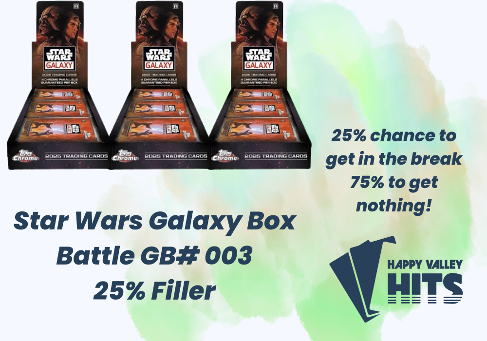 2025 Topps Chrome Star Wars Galaxy – 3 Box Random Letter Break! - 25% Fillers!