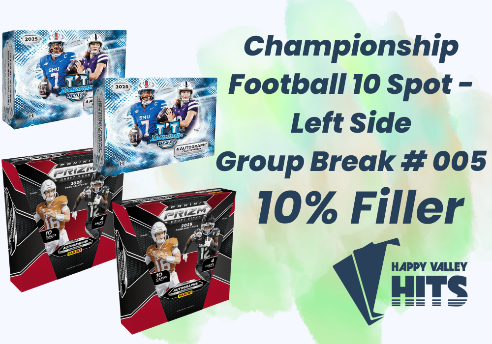 College Championship Left-Side Serial Number Break - 10 % FILLER GB#005