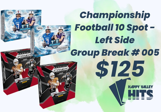 College Championship Left-Side Serial Number Break - $125 per spot GB#005